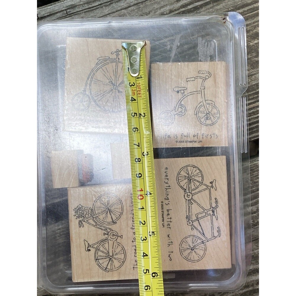 Stampin Up Life Cycles Set of 6 Rubber Stamps Wood Mounted Crafting Scrapbooking - Picture 8 of 9